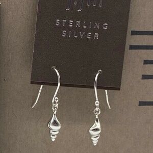 J. Jill NEW Sterling Silver Shell Earrings NWT